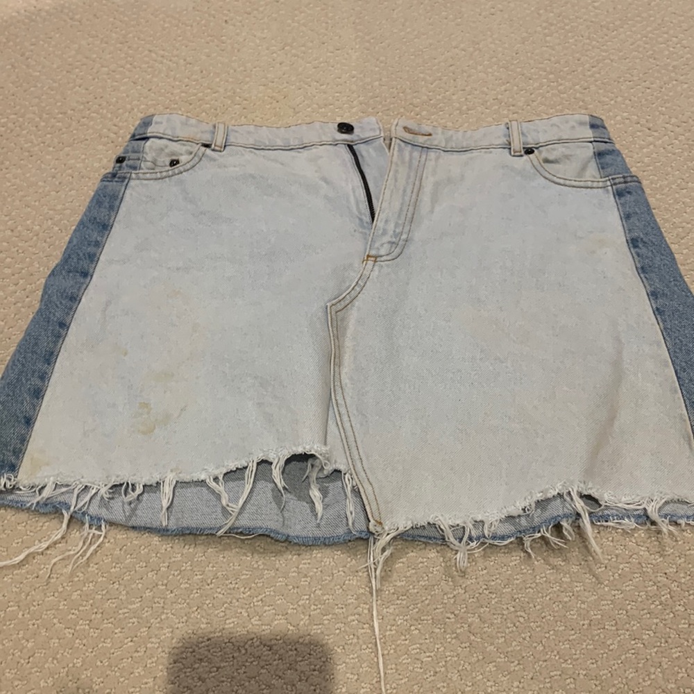 & Other Stories Light Denim Skirt